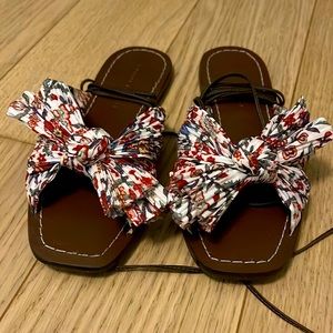 White lace up sandals from shopbop